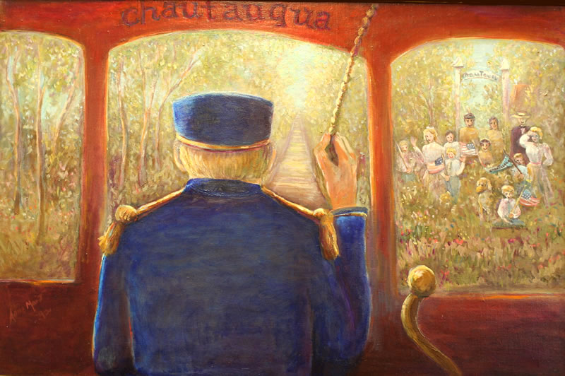 Painting by Anne-Marit Bergstrom