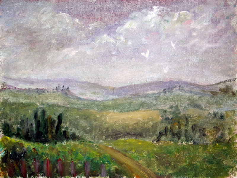 Painting by Anne-Marit Bergstrom